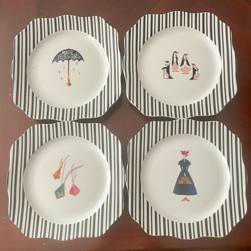 Disney White Ceramic Dinnerware Set